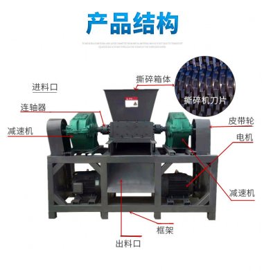 鐵桶粉碎設(shè)備，金屬撕碎機(jī)投資報價