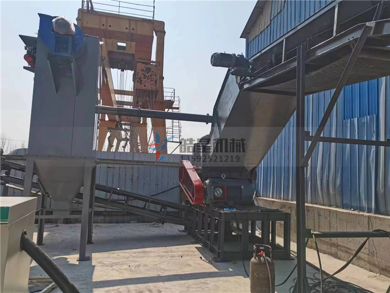 Customer site for the production line of 1300 type broken bridge aluminum crushing and separation equipment